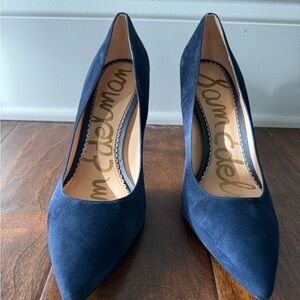 Sam Edelman Women's Blue Suede Pumps